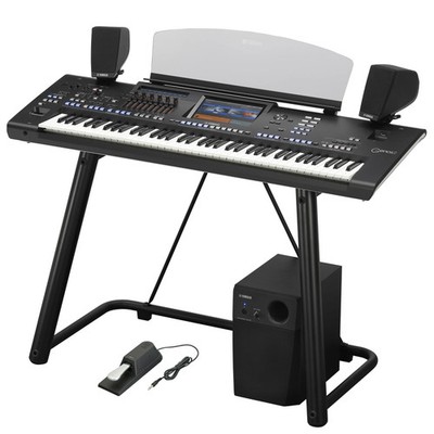 Yamaha Genos2 Arranger Workstation with GNS-MS01 Speaker System and L-7B Stand