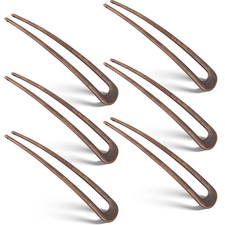 6 Pcs French Hair Pins for Women French Twist Hairpins 4 Inch Metal Hair Forks U