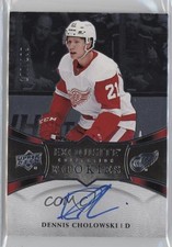 2018 Ice Exquisite Collection Platinum Rookies 170/199 Dennis Cholowski Auto a4e