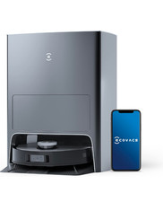 New ECOVACS DEEBOT X1 Omni Robot Vacuum and Mop Combo with Self-Emptying Black