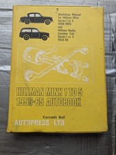 Hillman Minx Series 1-5, Husky Series 1-3, & Commer Cobb 1-3  Workshop Manual 