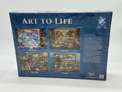 Art to Life Holdson 1000 piece Jigsaw Puzzle Zebra Waterhole Jan