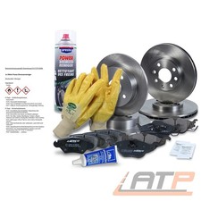 BREMSSCHEIBEN + BREMSBELÄGE BREMSKLÖTZE VORNE + HINTEN FÜR OPEL ASTRA G