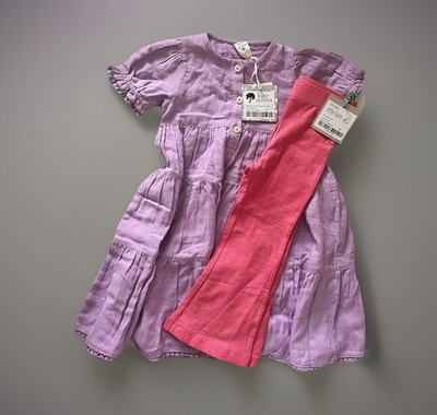 NWT* Bundle 2 Kate Quinn 2T Short Puff Sleeve Prairie Dress & Flare Leg  Pants | eBay