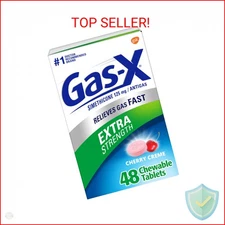 Gas-X Extra Strength Chewable Gas Relief Tablets with Simethicone 125 mg, Cherry