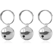Pet Training Bells for Collar Stainless Steel Anti Lost Pet Pendant Charm