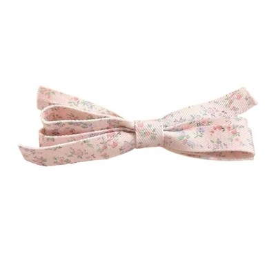 Flower Pattern Bowknot Hair Clip Updos Buns Hair Grip For Women Daily Outfit