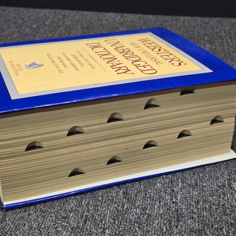 Webster's New Universal Unabridged Dictionary Deluxe Hardcover 1983 Dust Jacket - Image 2 of 4