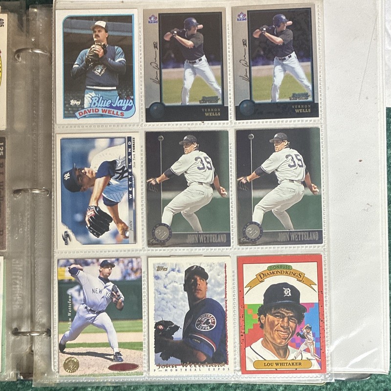 Topps MLB Baseball Card Lot (9) 1997 David Wells Vernon Wells Wetteland