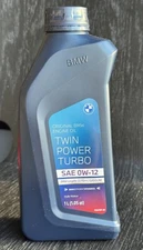 BMW TwinPower Turbo 0W-12 Engine Oil 1L (1.05 Qt) OEM 83 21 5 B5C 945 New