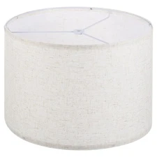 Drum Lamp Shades Linen Round Lamp Shade Lampshade Beige 13 inch