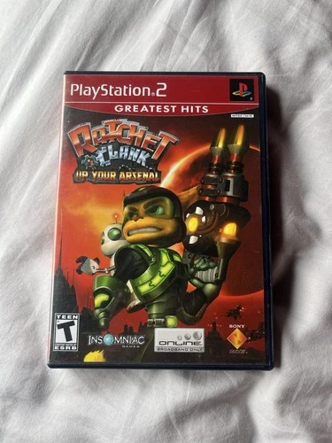 Sony Ratchet & Clank: Up Your Arsenal Multiplayer PlayStation 2 PS2 with Manual