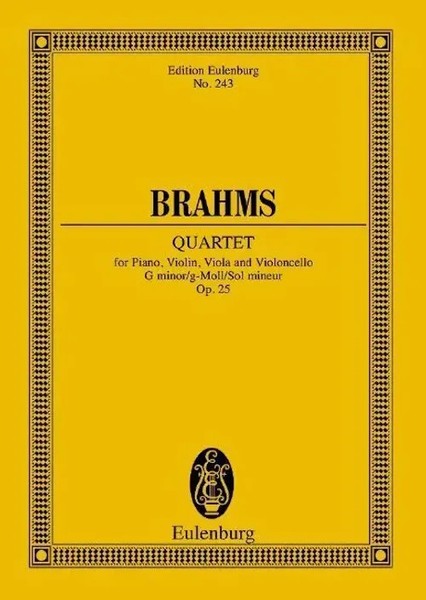 Johannes Brahms | Klavierquartett G-Moll | Taschenbuch | Deutsch (1981)-image