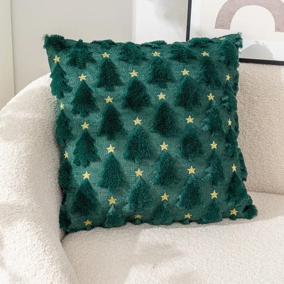 Weihnachtskissenhülle Stoff Stickerei Heimdekoration Wohnzimmer Sofa
