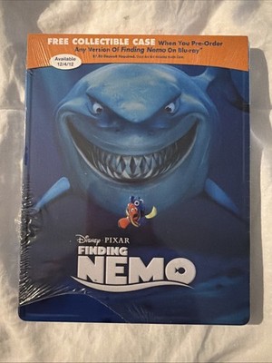 Disney FINDING NEMO Best Buy Exclusive Blu-Ray Steelbook CASE ONLY (SEALED)