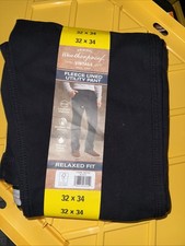 Weatherproof Vintage Men's Bonded Fleece Lined Pant - Black - 32x34 1897911