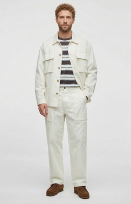 Mode of One Men's Utility Relaxed Fit Straight Leg Pants Neo Natural White 33