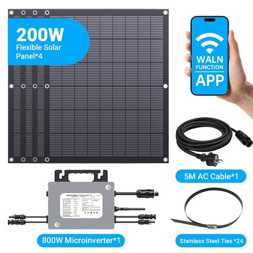LIONSHEE Balkonkraftwerk 800W Photovoltaik Komplettset | Wechselrichter 800W APP - Bild 19 von 24