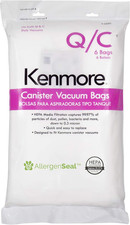 53292 Type Q HEPA Replacement Dust Bags for Canister Vacuum 81214, 81414, 81714,
