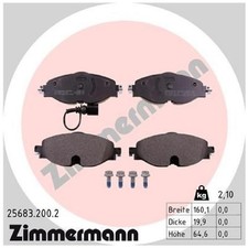 Satz Bremsbeläge Bremsklötze vorne für Audi Q3 F3B F3N TT FV3 FV9 | 24002883