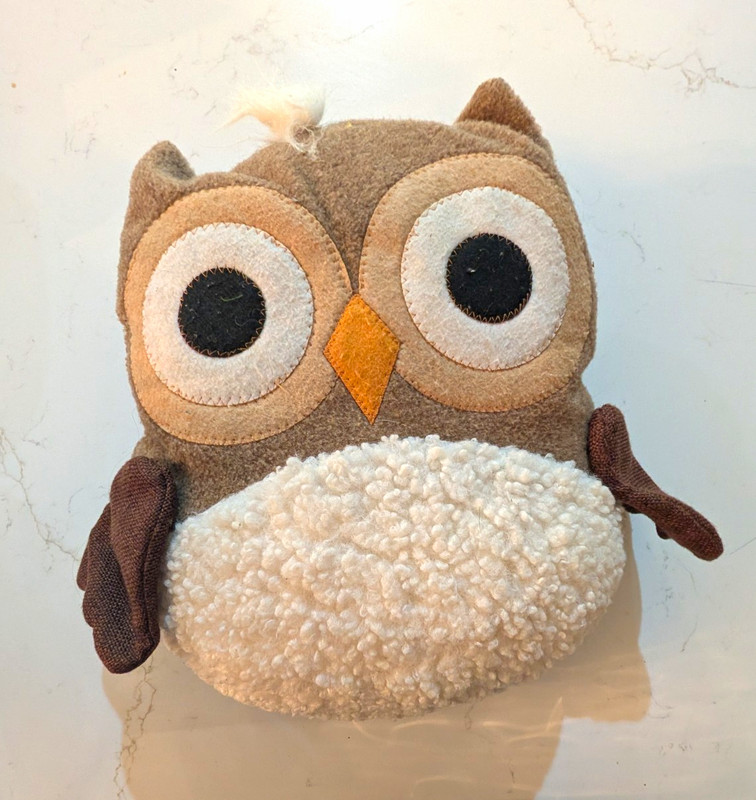 Brown Beige White Owl Plush Stuffed Animal Small 6-14in Ages 3-7