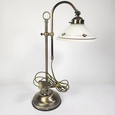 Quelle Tischlampe Messing Glas Lampenschirm höhenverstellbar Vintage Lampe Licht