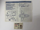 G.I. Joe Mudfighter Original Instructions & Unused Decal Sticker Sheet 1988