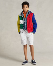 Polo Ralph Lauren Boys White Chino Drawstring Short Size 7 NWT