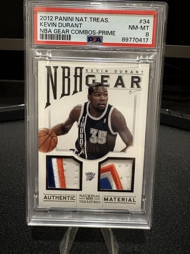 2012-13 Panini National Treasures - Nba Gear Combos Kevin Durant #34 Prime /25  