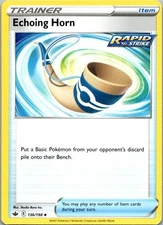 Echoing Horn Uncommon SWSH06: Chilling Reign 136/198 NM