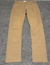 Taylor Stitch Mens Brown 32x33 Townsend Democratic Chino Straight Leg Pants