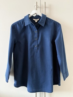 New Ex Seasalt St Keverne Stripe Indigo Shirt Sizes 8-22