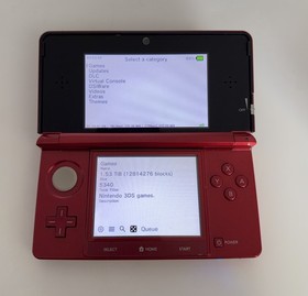 Nintendo 3DS Flame Red Console Handheld Loaded w/Pokemon Games - SHIPS TODAY
