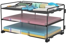 Office Organization - 3 Tier Paper Organizer Letter Tray - Mesh Desk File Org...