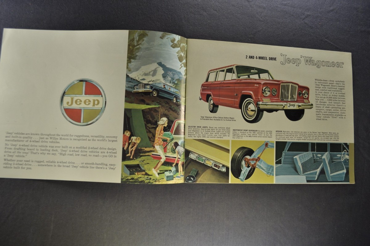 Mille Miglia 1992 洋書 自動車資料 1962 Jeep Brochure CJ-5 6 Universal 4x4 Wagoneer Gladiator Pickup