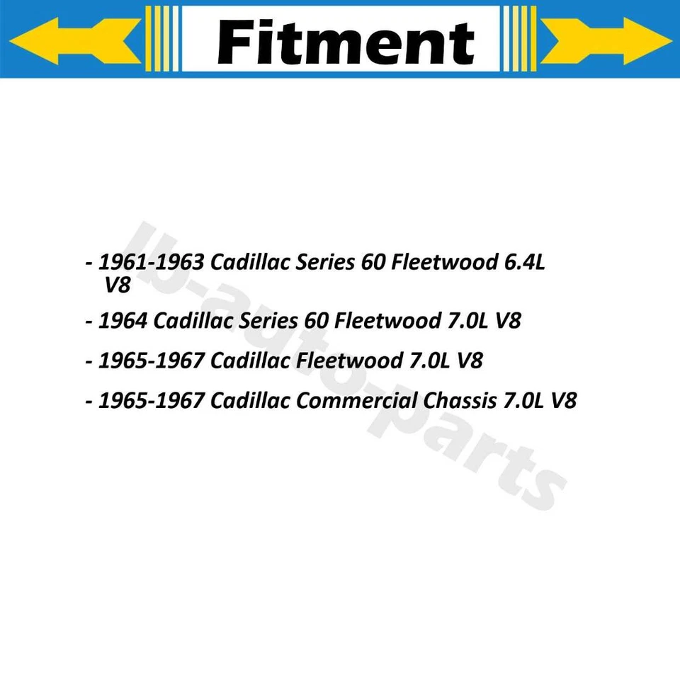 4 шт передний задний тормозной шланг Sunsong для Cadillac Fleetwood 1965-1967 - Изображение 2 из 4