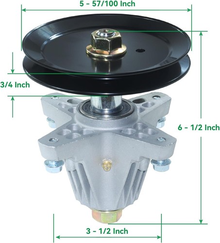 Cost-Saving 2 Pack 918-06991 Spindle Assembly for Huskee and Craftsman Tractors - Picture 11 of 11