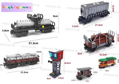 92088 MOC City Railway Freight Train Container Building Blocks Bricks DIY