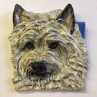 Cairn Terrier Dog Tile Bas-Relief Ceramic In Stock sculpture Alexander Art