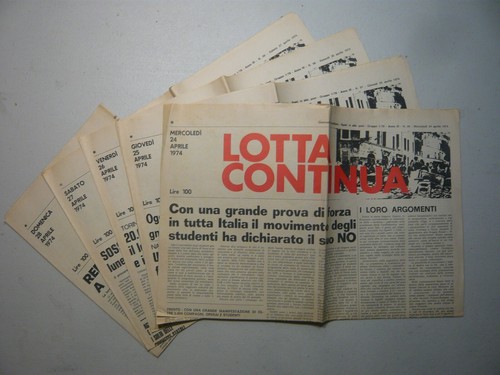 LOTTA CONTINUA.Giornale Quotidiano,Aprile 1974[contestazione,movimento - Foto 2 di 2