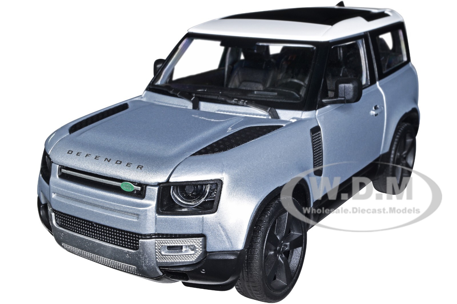 2020 Модель автомобиля Land Rover Defender Серебристый металлик 126 изготовленная на заказ компанией Welly 24110 6290₽