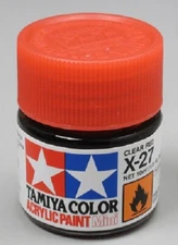 Tamiya Acrylic X-27 Clear Red Paint Jar 81527