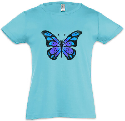 Butterfly I Kids Girls T-Shirt Tattoo Butterflies Monarch display table
