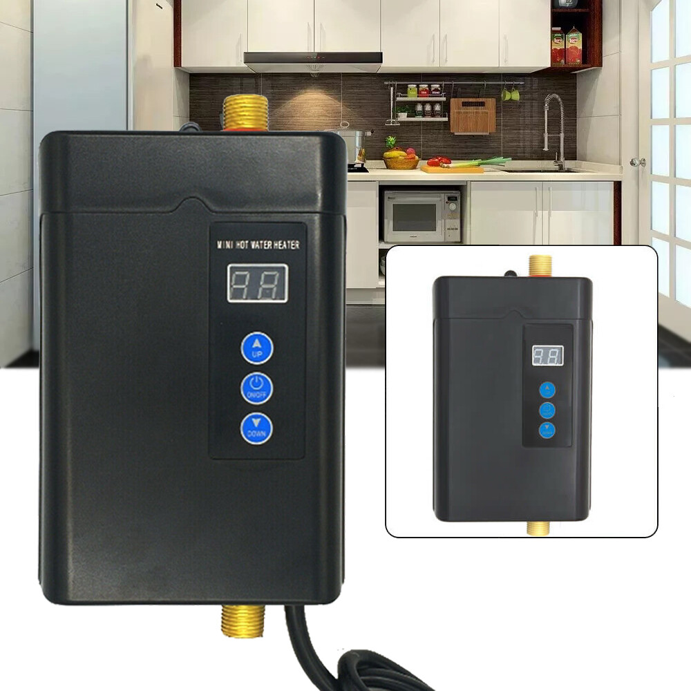 110V Tankless Electric Instant Hot Water Heater Boiler Kitchen