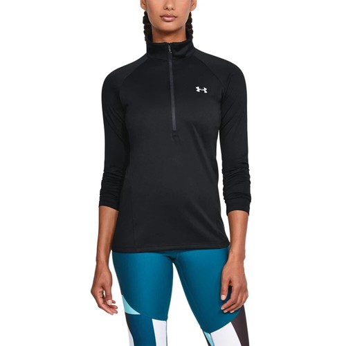 Under Armour L48408 Women's Black Tech Half Zip Top Size SP - Picture 4 of 7