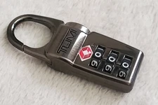 New Tumi Alpha Gunmetal TSA Luggage Combination Lock 