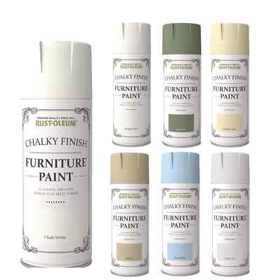 Chalky Möbel Sprühfarbe glatt matt Oberfläche Kreide Shabby Chic Farbe 400ml