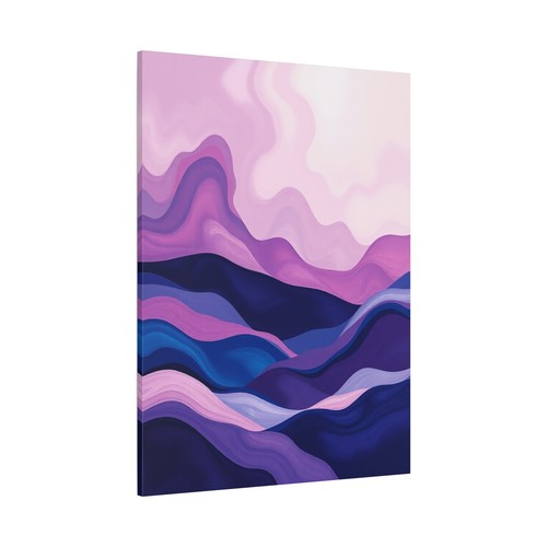 Abstract Minimalist landscape rolling hills print Matte Canvas, Stretched, 1.25" - Picture 23 of 25