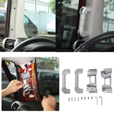 A-Pillar Grab Handle Replacement Aluminium Silver For Toyota FJ Cruiser 07-21 US