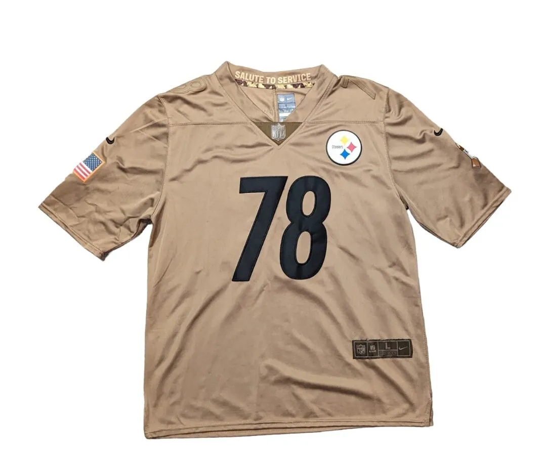 Nike NFL Pittsburgh Steelers “Villanueva” #78 Salute to Service Jersey  Men's L